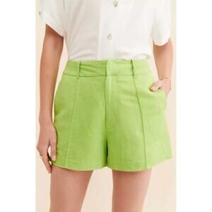 NEW ASTR the Label Women's Amiah Tailored Shorts XS Green Shorts Anthropologie